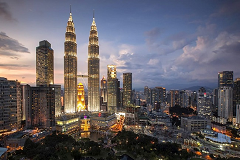 Petronas twin towers Kuala Lumpur Malaysia
