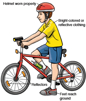 children bicycle safety instructions
