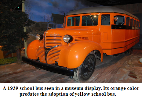 old orange school buses