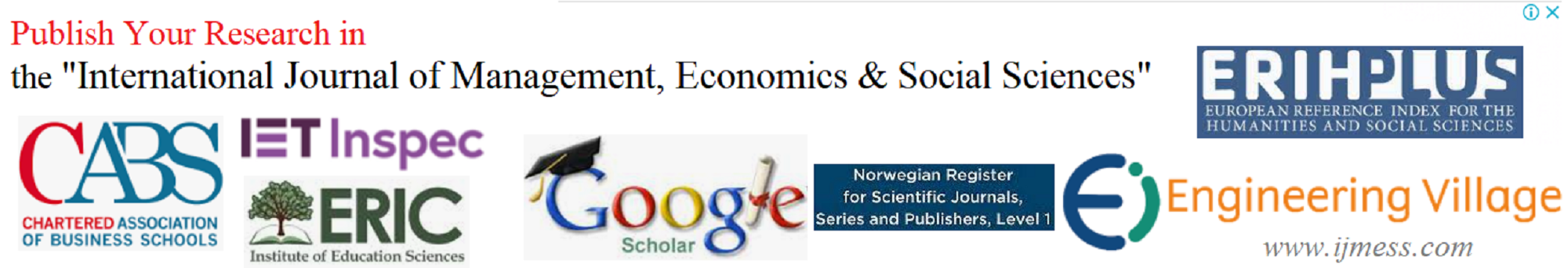 International Journal of Management, Economics and Social Sciences