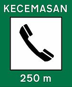 Information Road Signs in Malaysia-Emergency SOS