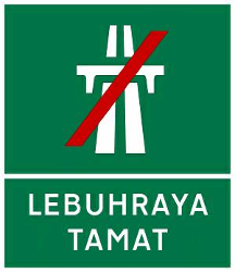 Information Road Signs in Malaysia-Expressway Ends